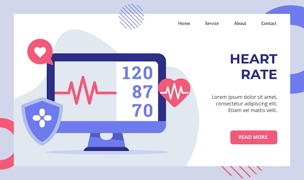 Heart rate beat monitor electrocardiogram campaign