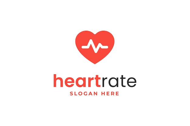 heart rate medical logo design