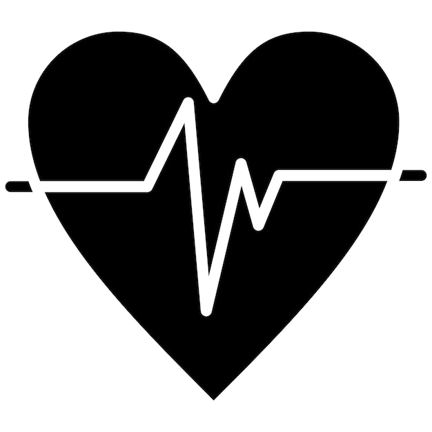 Heart Rate Vector Illustration Style