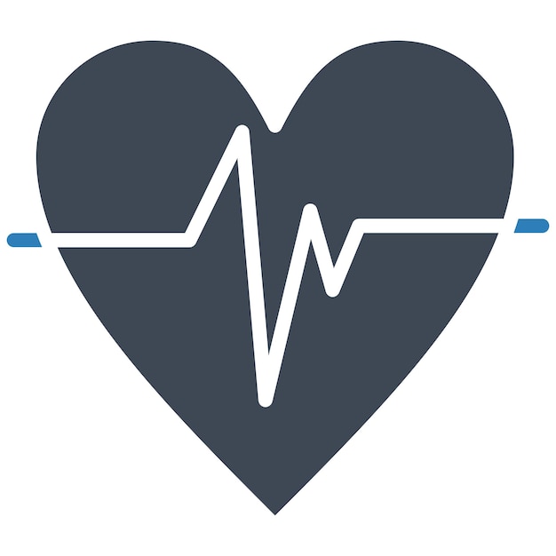 Heart Rate Vector Illustration Style