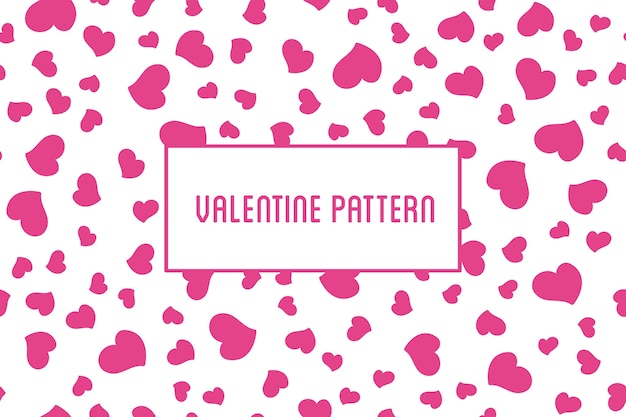 heart seamless pattern. St Valentine design of hearts hand drawn art icons.