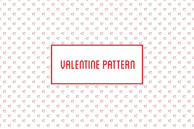 heart seamless pattern. St Valentine design of hearts hand drawn art icons.