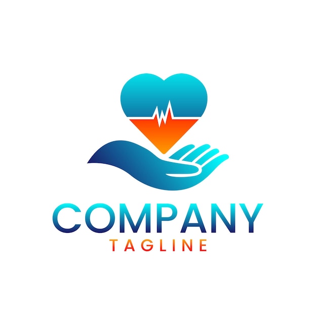 Heart Shape Health Logo For All Purpose