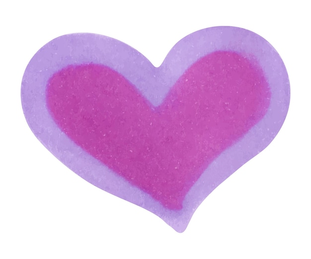 Vector heart for valentines day singles day girlfriendsfriends purple pink heartlove