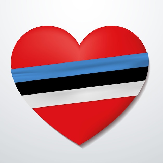 Heart with Estonia flag