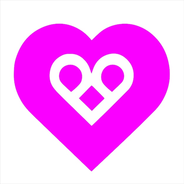 heart with a heart Love vector art design