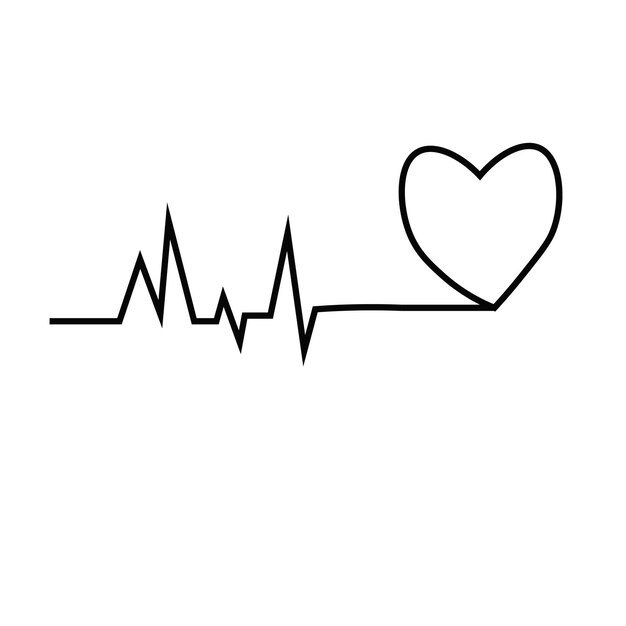 Vector heartbeat icon