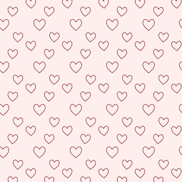 Hearts seamless pattern Funny image to decorate Vector image