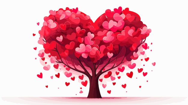 HeartShaped Tree of Love Growing and Thriving