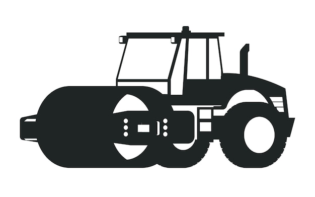 Heavy machinery Silhouettes Premium vector template