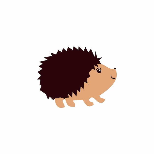 hedgehog vector design on white background