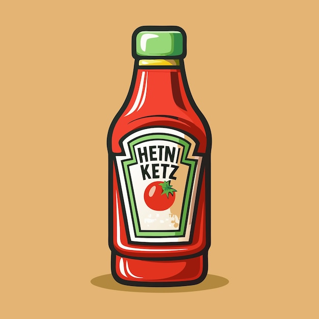 Vector heinz ketchup classic tomato ketchup sauce