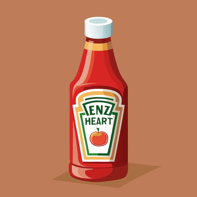 Vector heinz ketchup classic tomato ketchup sauce