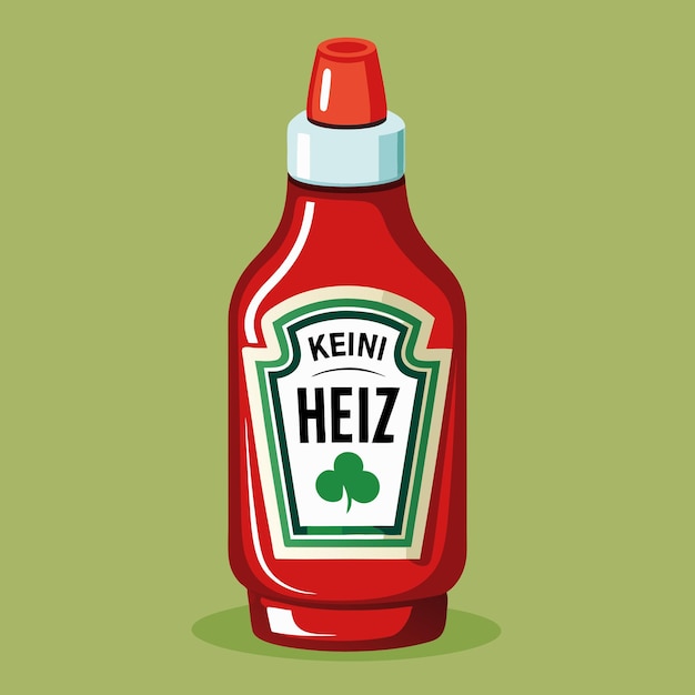 Vector heinz ketchup classic tomato ketchup sauce