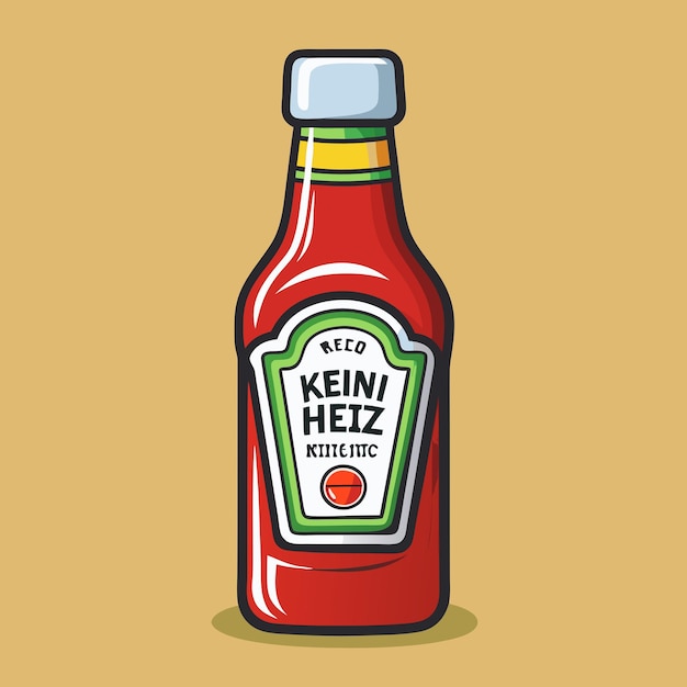 Vector heinz ketchup classic tomato ketchup sauce