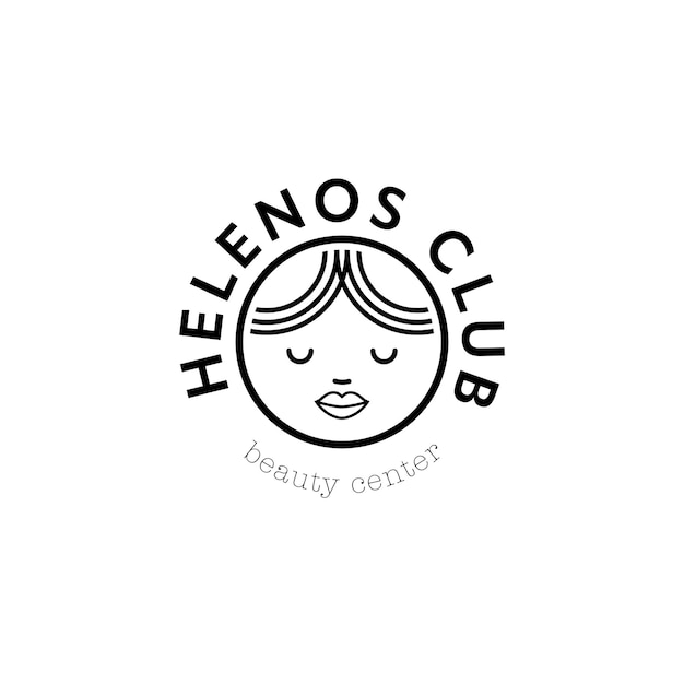 Helenos Club Beauty Center Logo Design