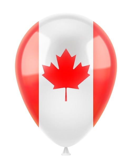 Helium balloon with the flag of Canada