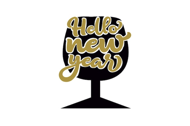 hello new year t-shirt design