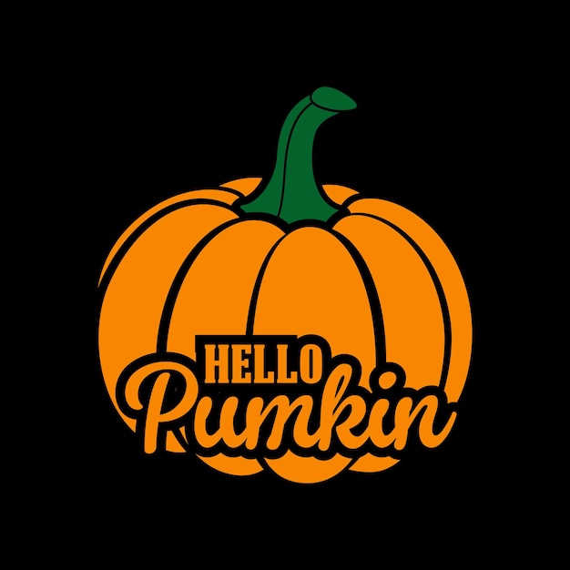 hello pumpkin vector design