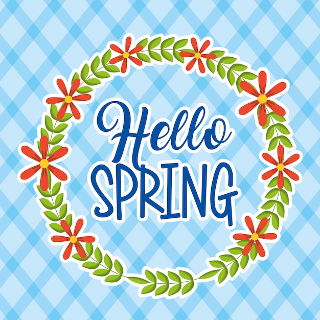 hello spring card