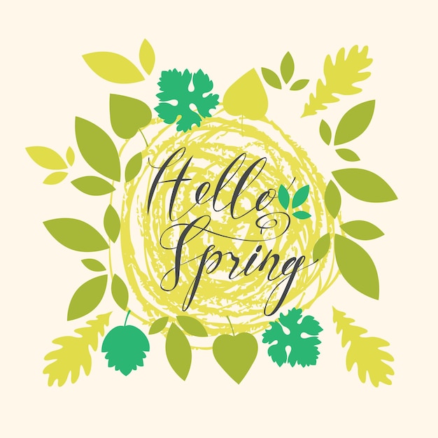 hello spring poster