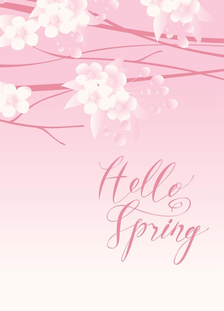 hello spring poster