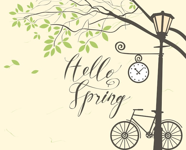 hello spring poster