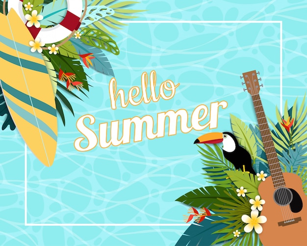 Hello Summer illustration