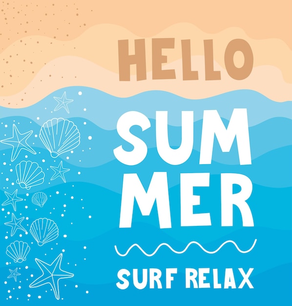 Hello summer poster