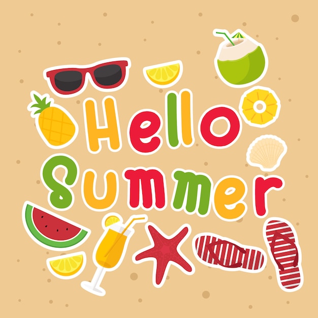 hello summer poster