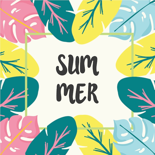 Hello summer vector