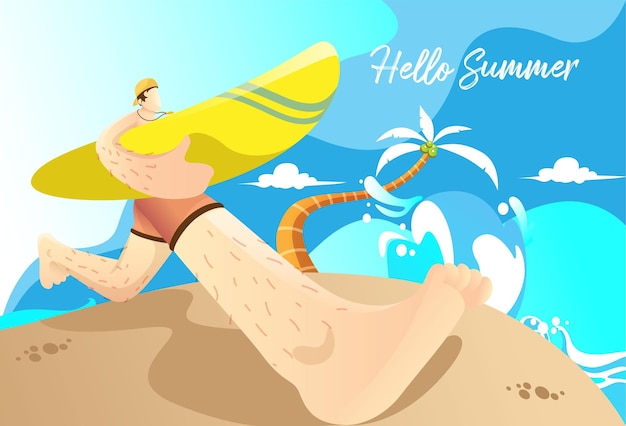  hello summer with people want to surf