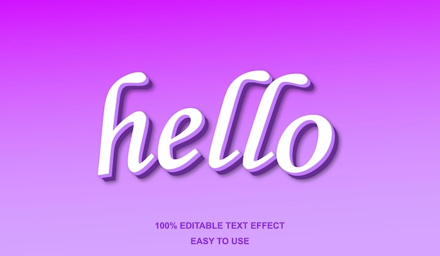 Hello Text Effect