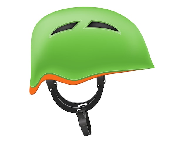 Helmet climbing equipment vector illustration