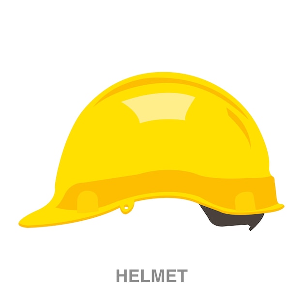 Helmet illustration on transparent background