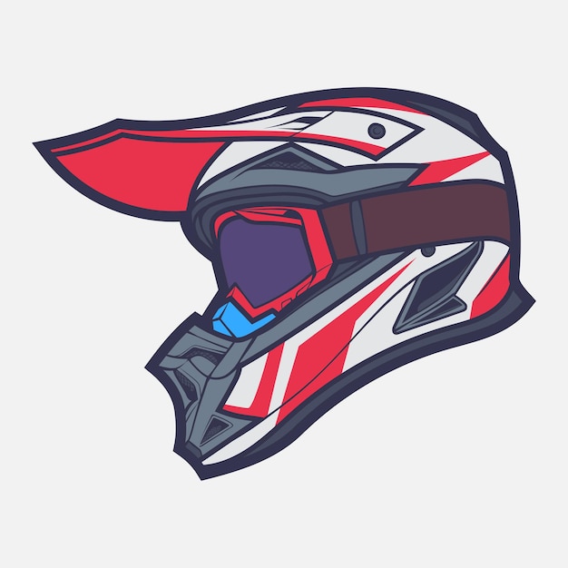 Helmet Motorcycle Cartoon Vector Icon Cartoon Vector Icon Concept Flat Design Vector Illustration