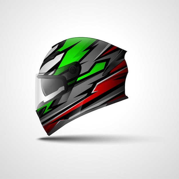 Helmet racing sport wrap design