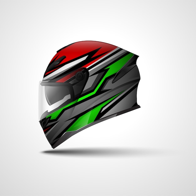 Helmet racing sport wrap design