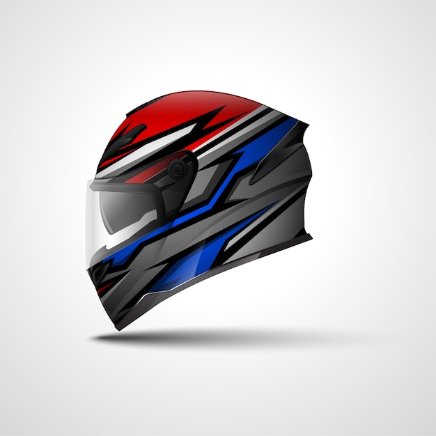 Helmet racing sport wrap design