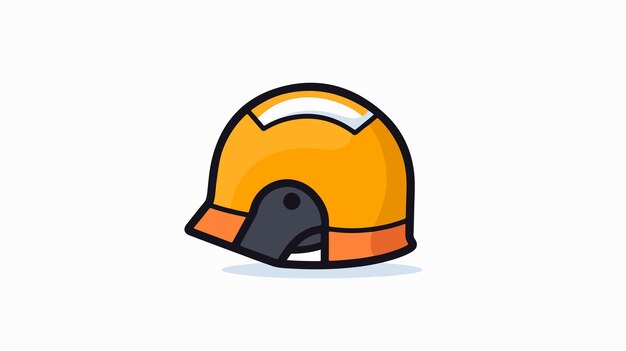 Vector helmet safety concept vector icon for professional use