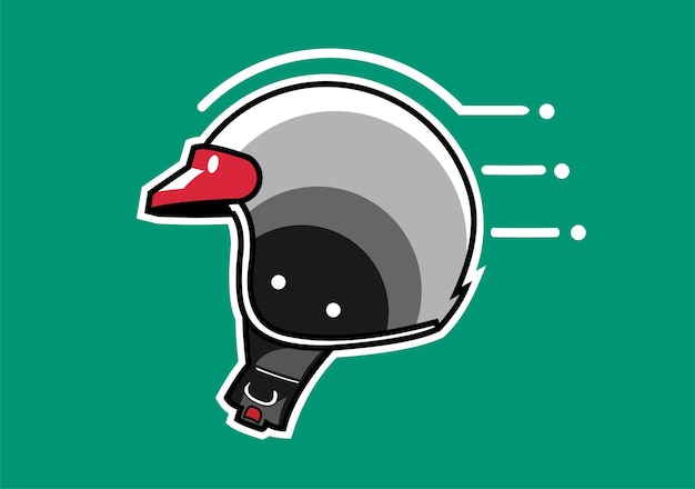 helmet vector with green wallpaper