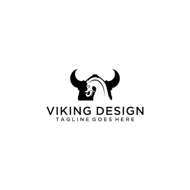 Helmet Viking Logo Template