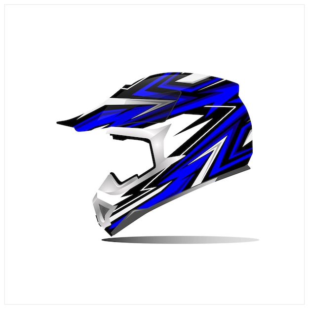 Helmet wrap designs vector Premium Vector blue