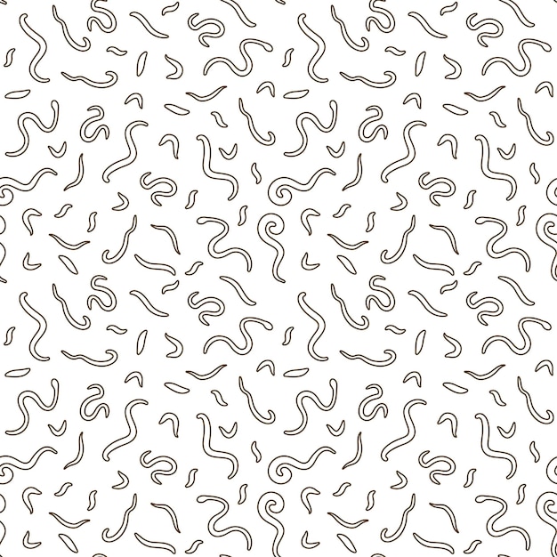 Helminths vector concept minimal linear Seamless Pattern