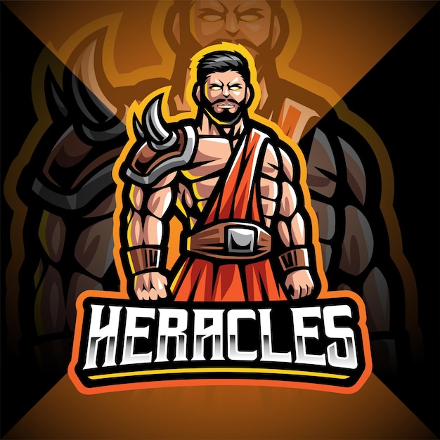 Heracles esport mascot logo design