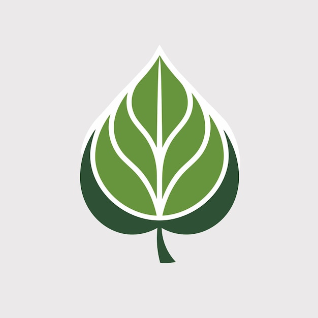 Herbal cosmetic filled green logo