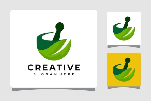 Herbal Medicine Pharmacy Logo Template Design Inspiration