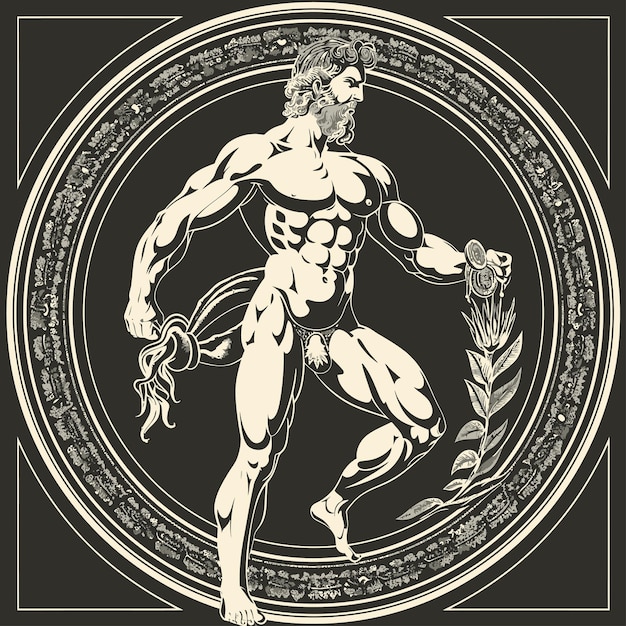 Vector hercules_heracles_mythology_twelve_labors_vector