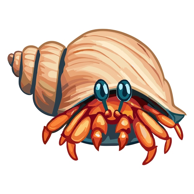 Hermit crab vector 4