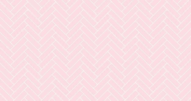 Herringbone tile pattern. Diagonal pink ceramic bricks seamless background